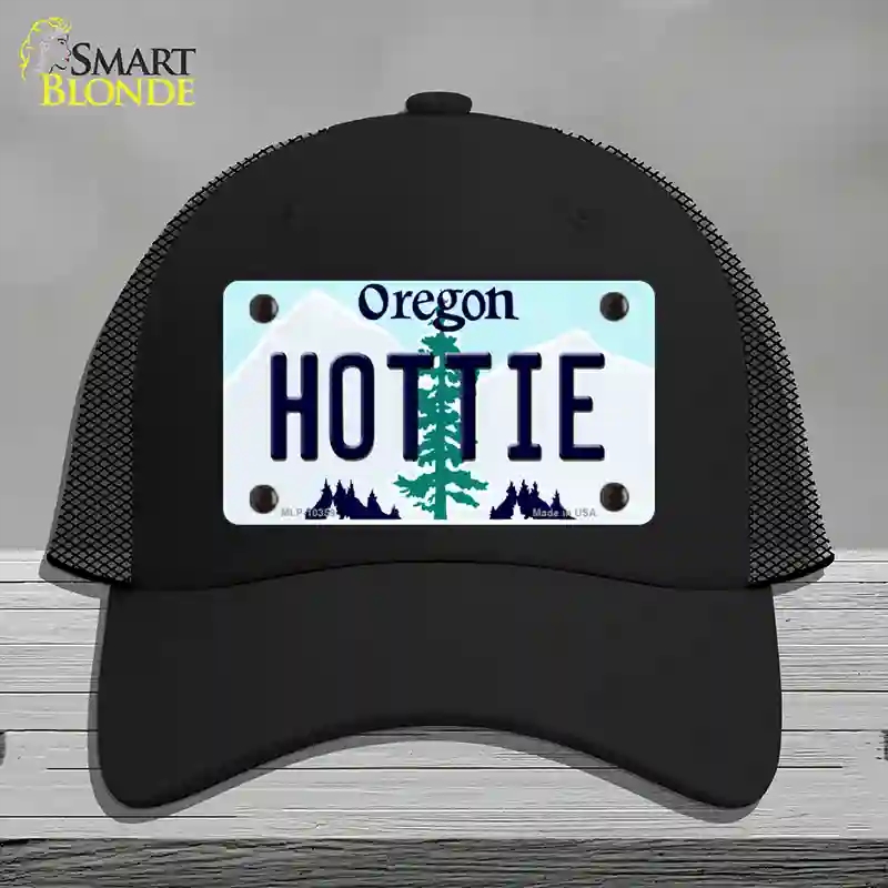 HAT01-MLP-10359 Hottie Oregon Novelty License Plate Hat, Mesh - Black