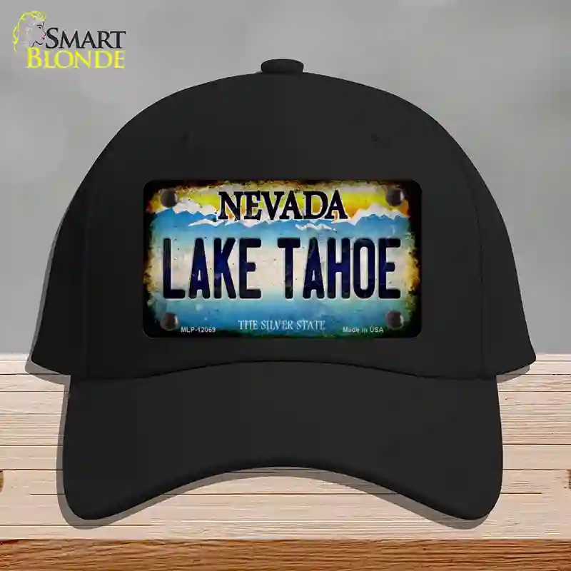 HAT03-MLP-12069 Nevada Lake Tahoe Novelty License Plate Hat, Cotton - Black