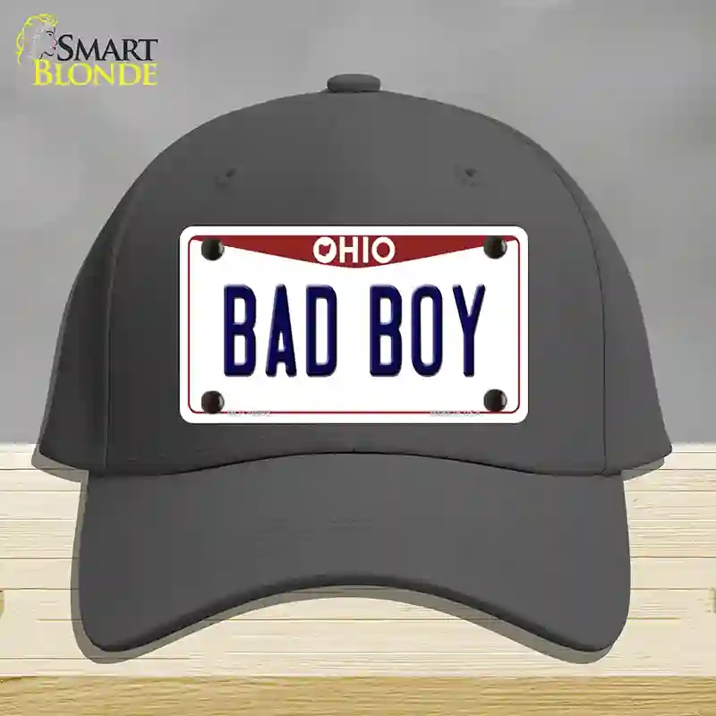 HAT04-MLP-10098 Bad Boy Ohio Novelty License Plate Hat, Cotton - Charcoal