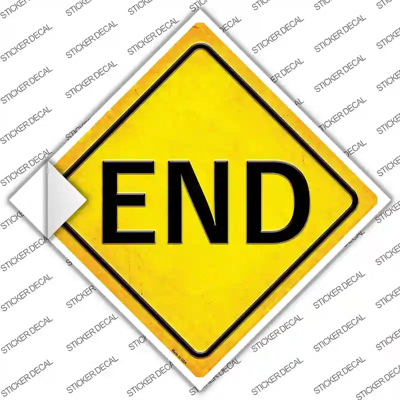 CX-576s-L End Novelty Diamond Sticker Decal, Large