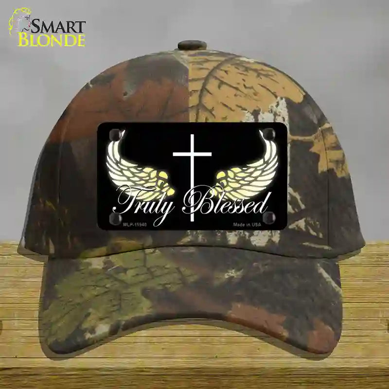 HAT06-MLP-11940 Truly Blessed Novelty License Plate Hat, Cotton - Camouflage