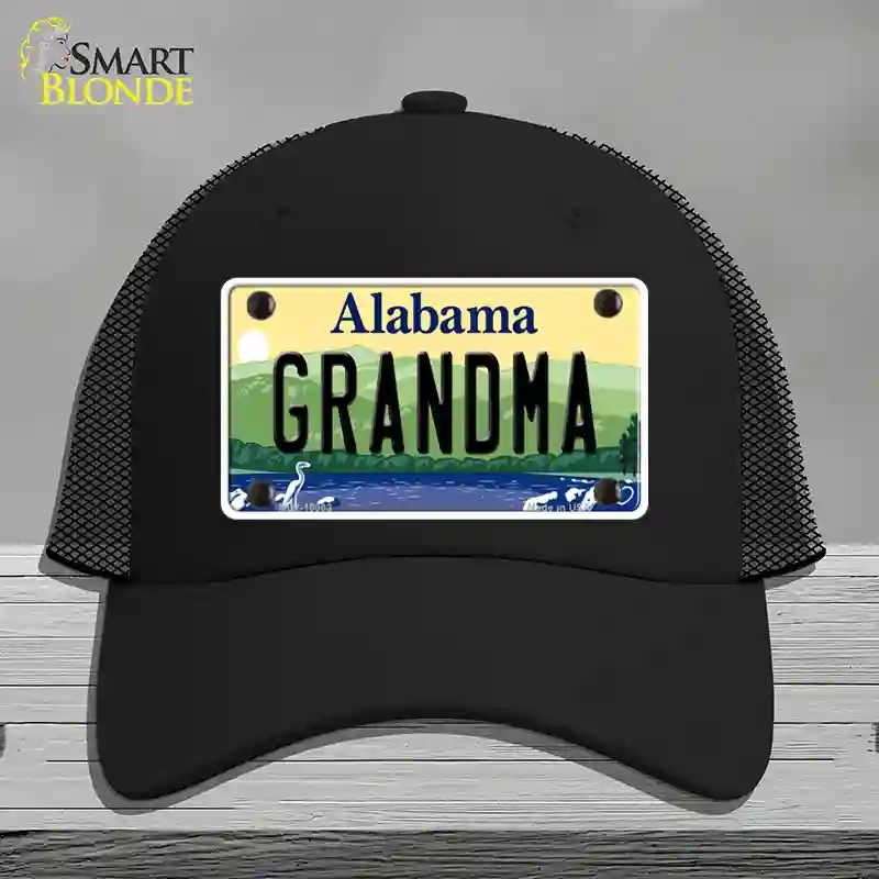 HAT01-MLP-10003 Grandma Alabama Novelty License Plate Hat, Mesh - Black