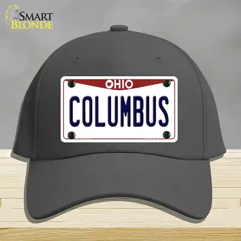 HAT04-MLP-10066 Columbus Ohio Novelty License Plate Hat, Cotton - Charcoal