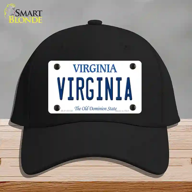 HAT03-MLP-10104 Virginia Old Dominion Novelty License Plate Hat, Cotton - Black