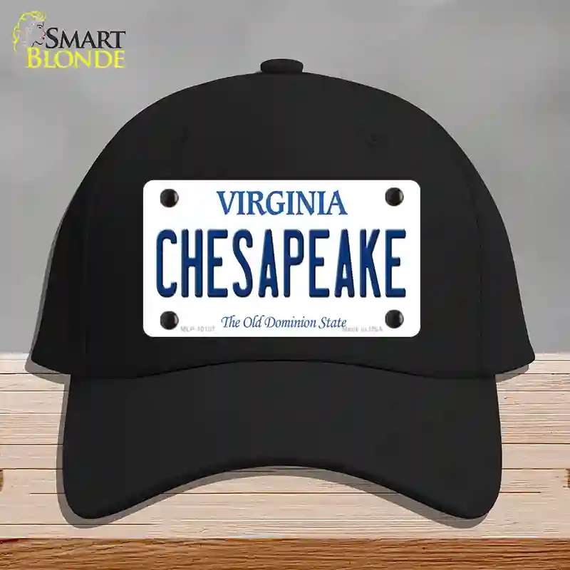 HAT03-MLP-10107 Chesapeake Virginia Novelty License Plate Hat, Cotton - Black