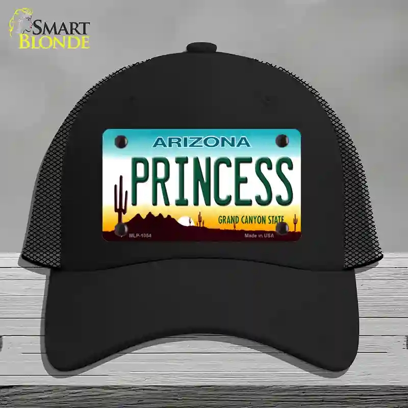 HAT01-MLP-1054 Princess Arizona Novelty License Plate Hat, Mesh - Black