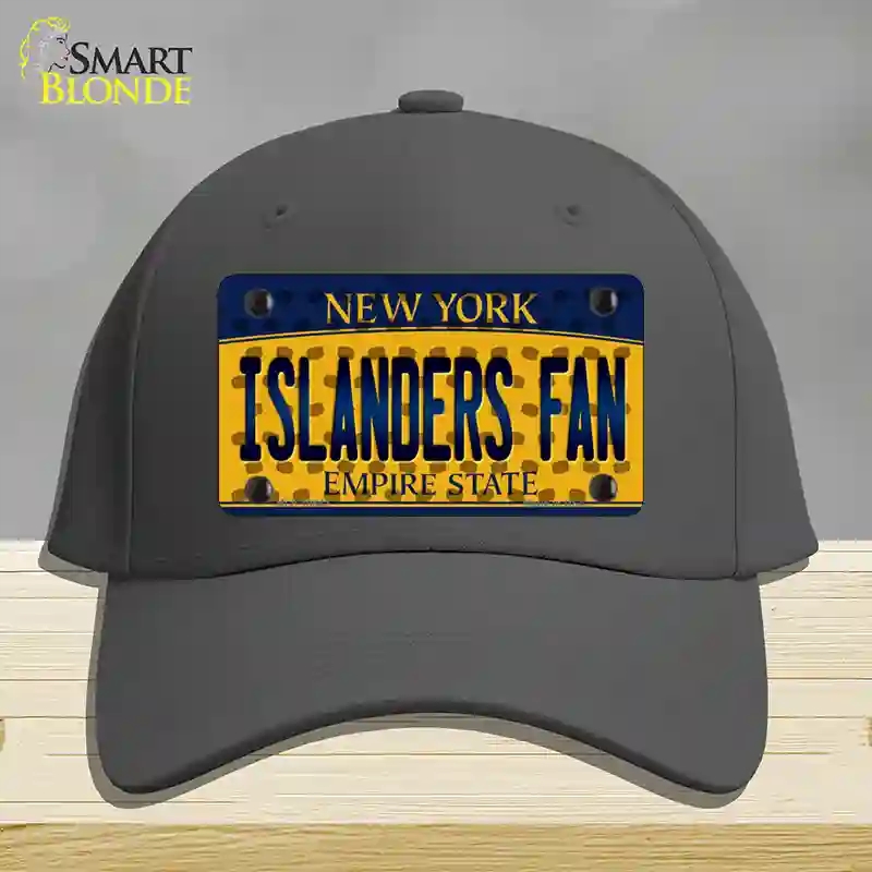 HAT04-MLP-10842 Islanders Fan   York Novelty License Plate Hat, Cotton - Charcoal