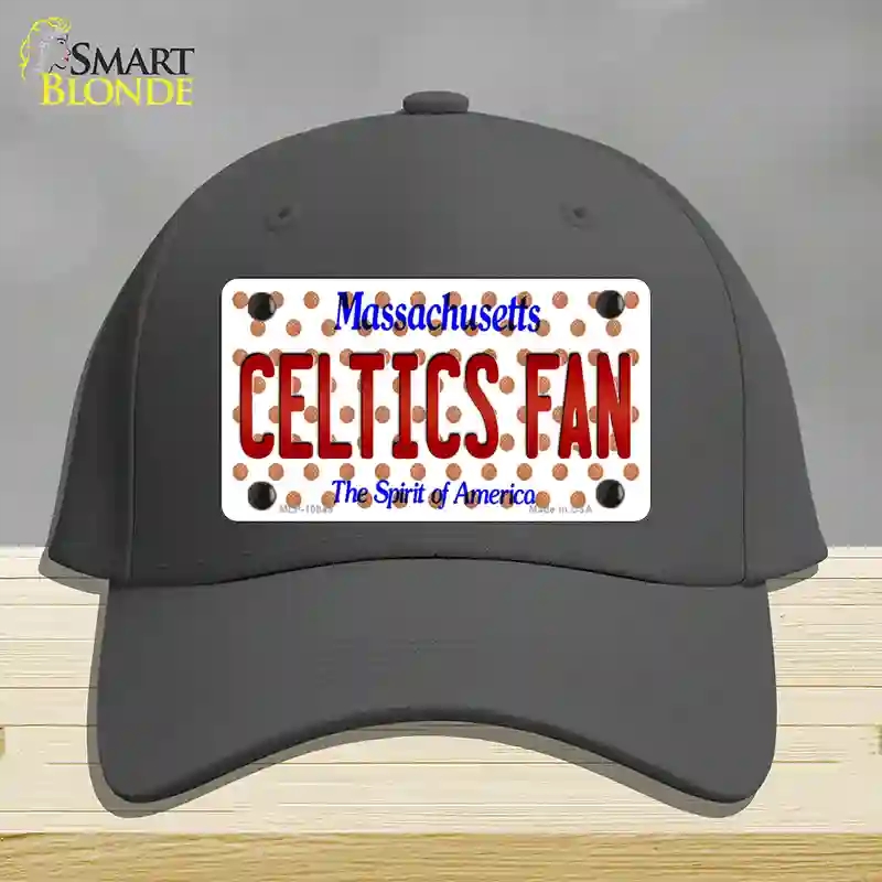 HAT04-MLP-10849 Celtics Fan Massachusetts Novelty License Plate Hat, Cotton - Charcoal