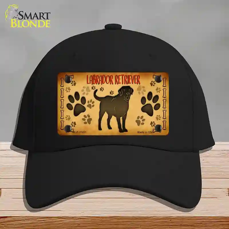 HAT03-MLP-10451 Labrador Retriever Novelty License Plate Hat, Cotton - Black