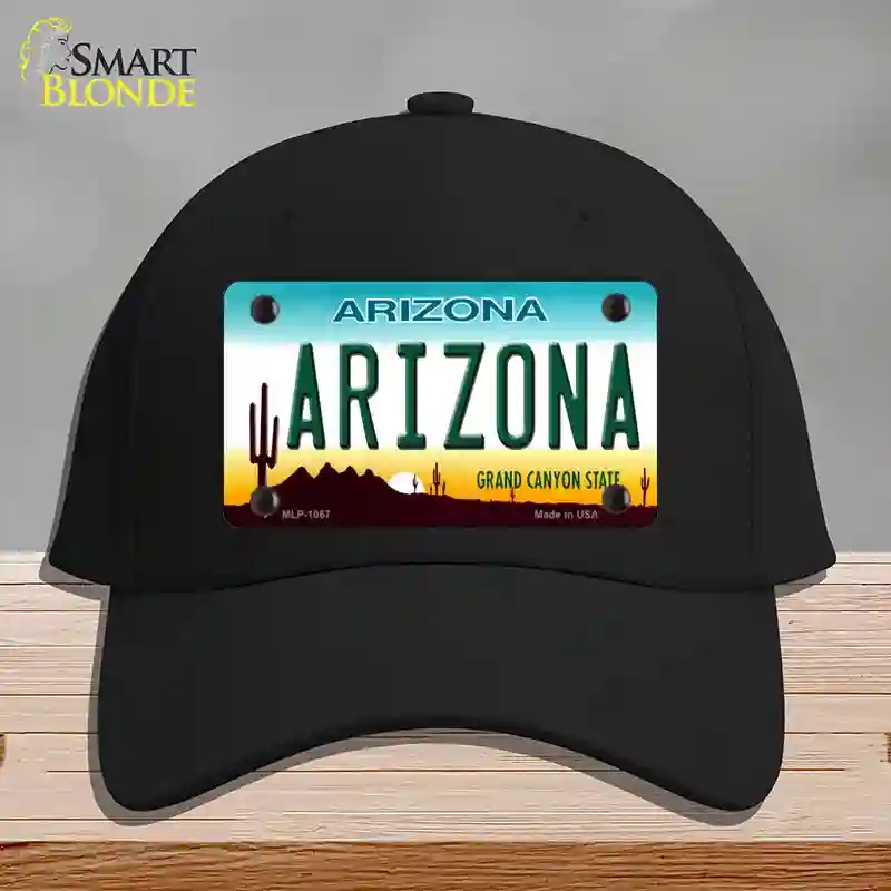 HAT03-MLP-1067 Arizona Novelty License Plate Hat, Cotton - Black