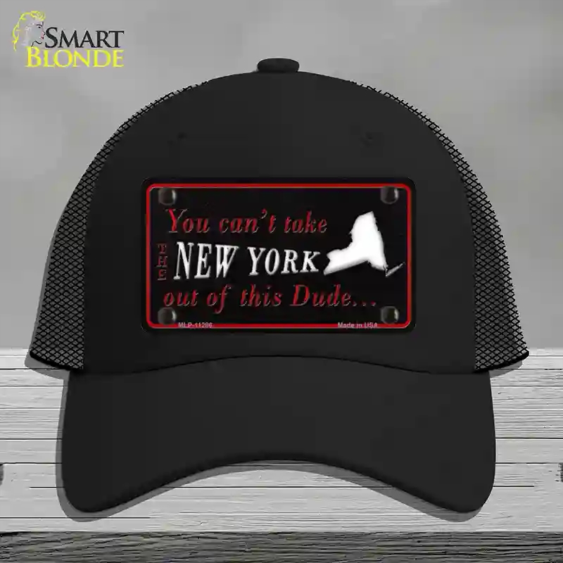HAT01-MLP-11286   York Dude Novelty License Plate Hat, Mesh - Black