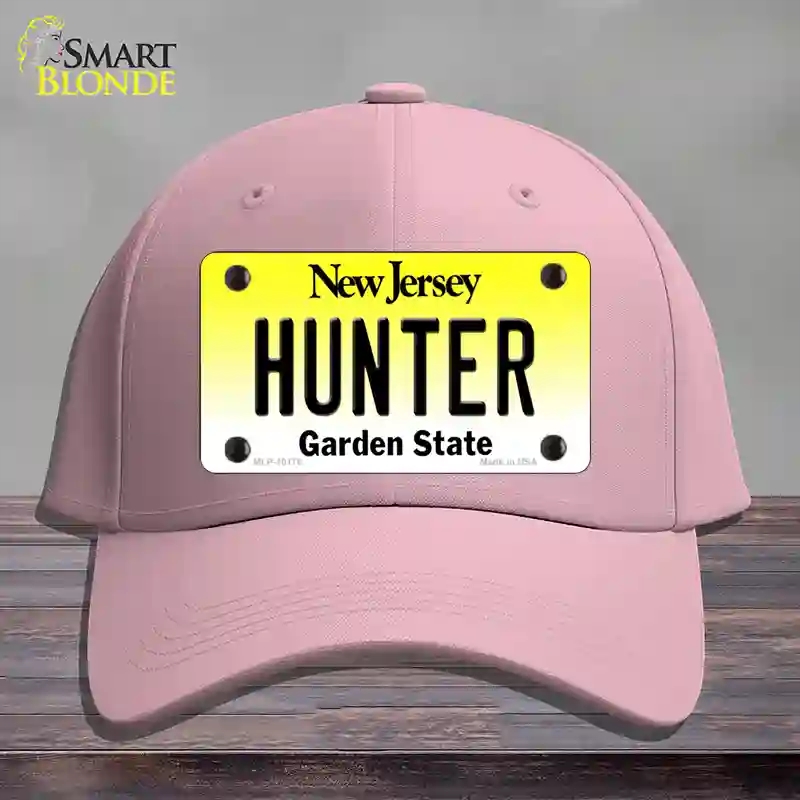 HAT05-MLP-10176 Hunter   Jersey Novelty License Plate Hat, Cotton - Pink