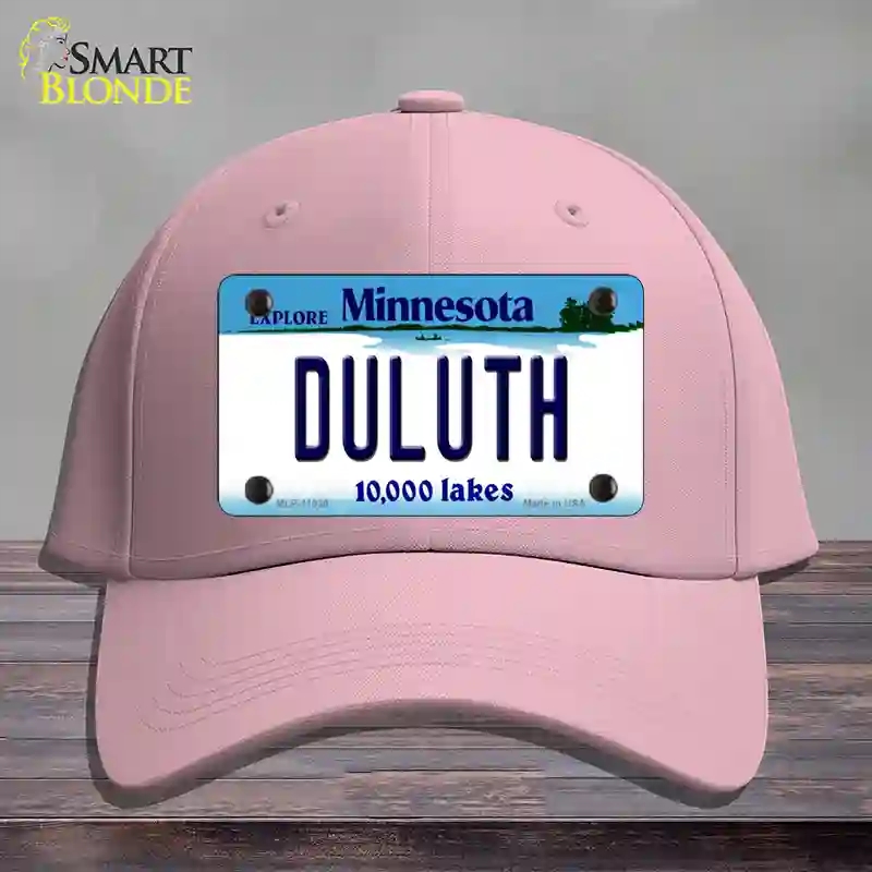 HAT05-MLP-11039 Duluth Minnesota State Novelty License Plate Hat, Cotton - Pink