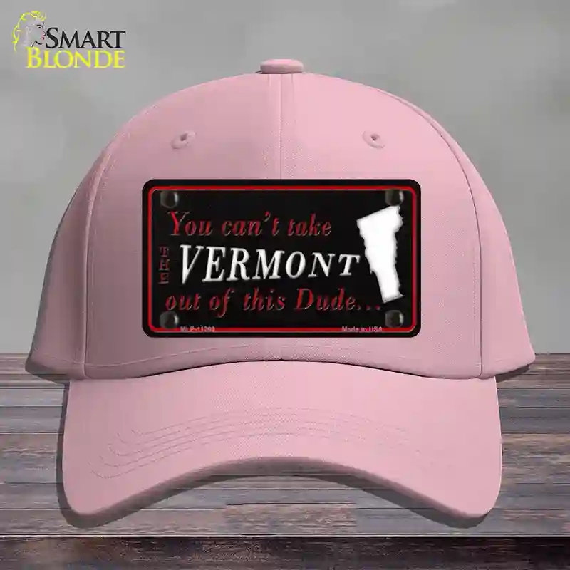 HAT05-MLP-11299 Vermont Dude Novelty License Plate Hat, Cotton - Pink