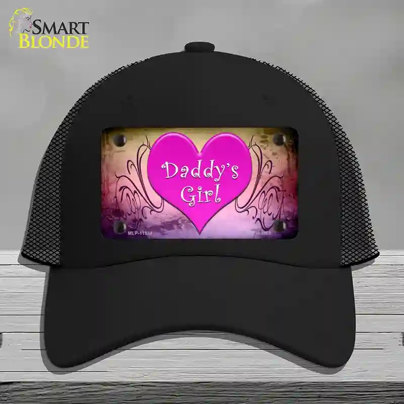 HAT01-MLP-11534 Daddys Girl Novelty License Plate Hat, Mesh - Black