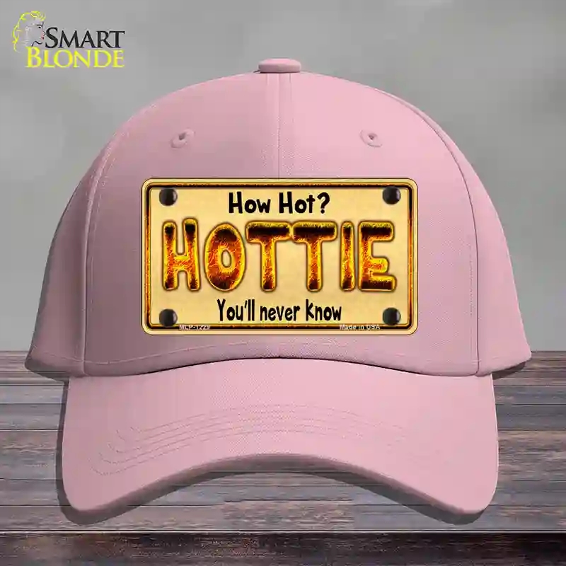 HAT05-MLP-1229 Hottie Know Novelty License Plate Hat, Cotton - Pink