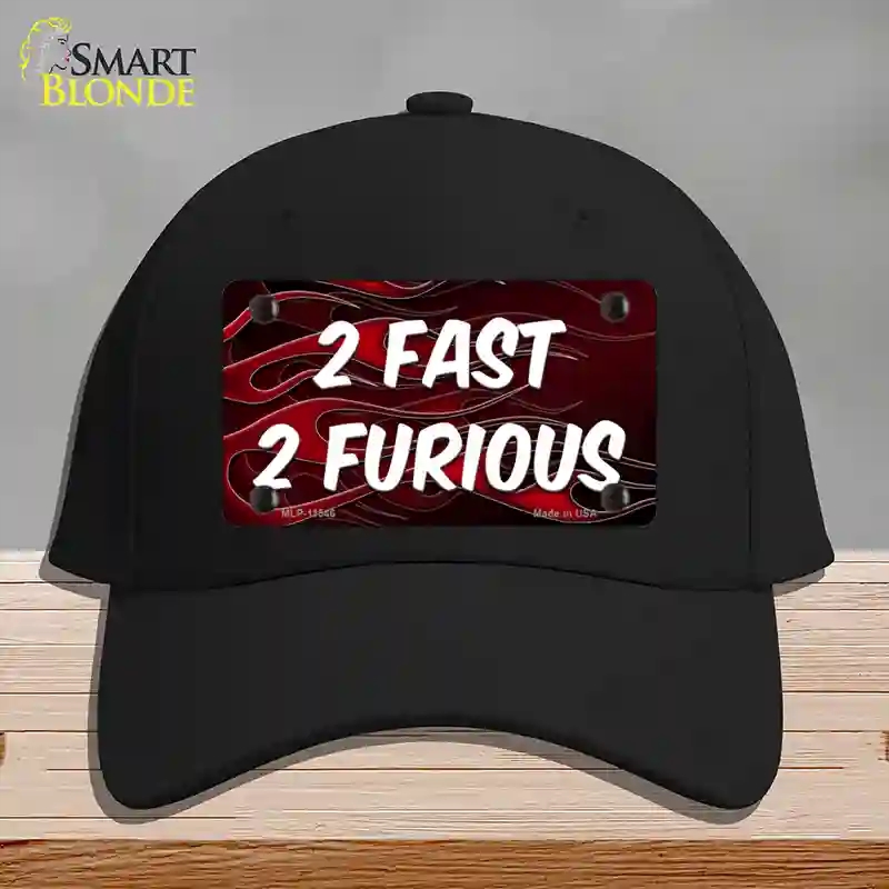 HAT03-MLP-11546 2 Fast 2 Furious Novelty License Plate Hat, Cotton - Black