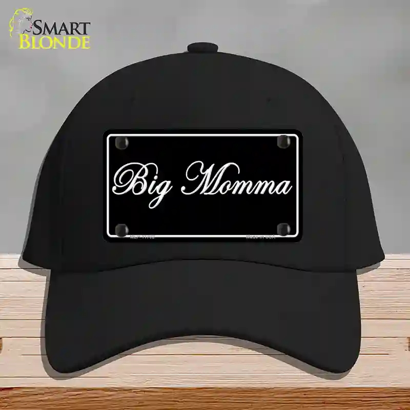 HAT03-MLP-11702 Big Momma Novelty License Plate Hat, Cotton - Black