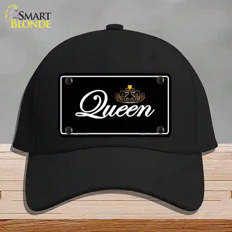 HAT03-MLP-11766 Queen Novelty License Plate Hat, Cotton - Black