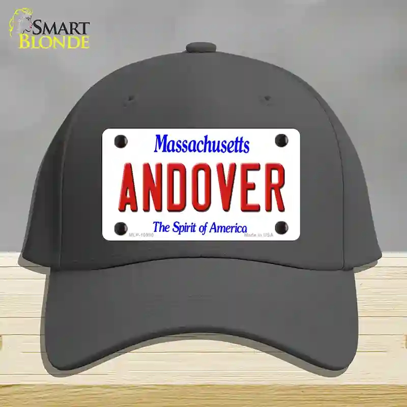 HAT04-MLP-10990 Andover Massachusetts Novelty License Plate Hat, Cotton - Charcoal