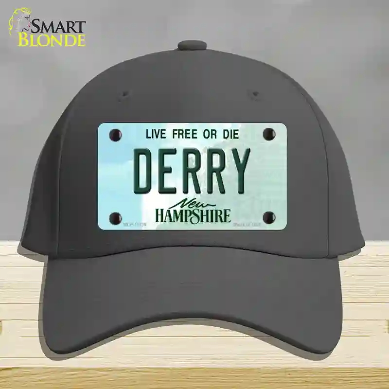 HAT04-MLP-11139 Derry   Hampshire State Novelty License Plate Hat, Cotton - Charcoal