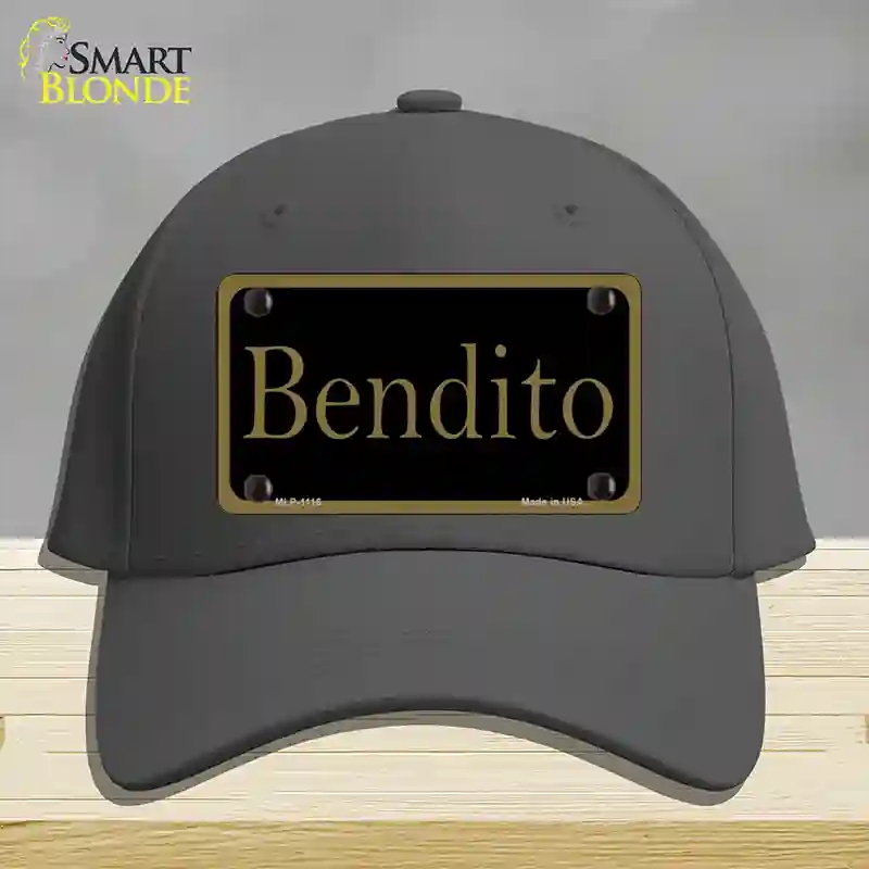 HAT04-MLP-1116 Bendito Novelty License Plate Hat, Cotton - Charcoal