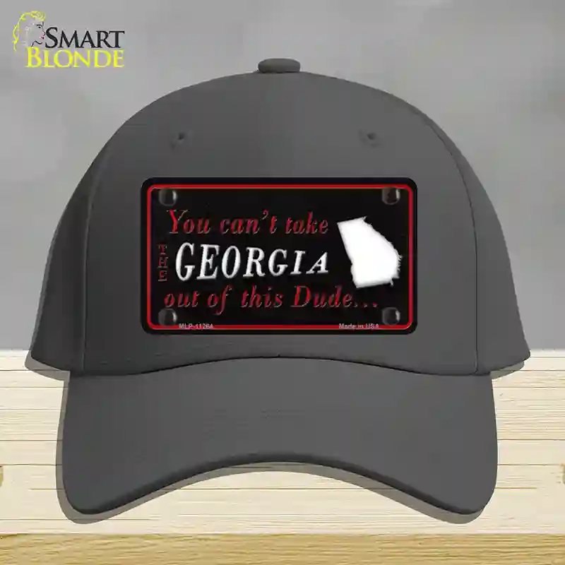 HAT04-MLP-11264 Georgia Dude Novelty License Plate Hat, Cotton - Charcoal