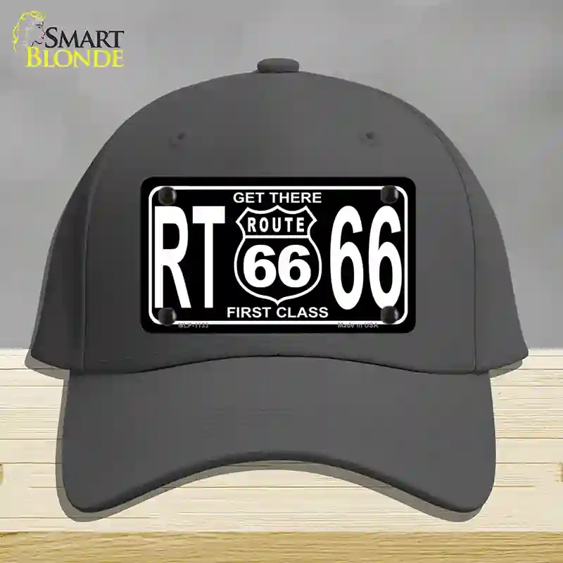 HAT04-MLP-1133 Get There 1st Class Novelty License Plate Hat, Cotton - Charcoal
