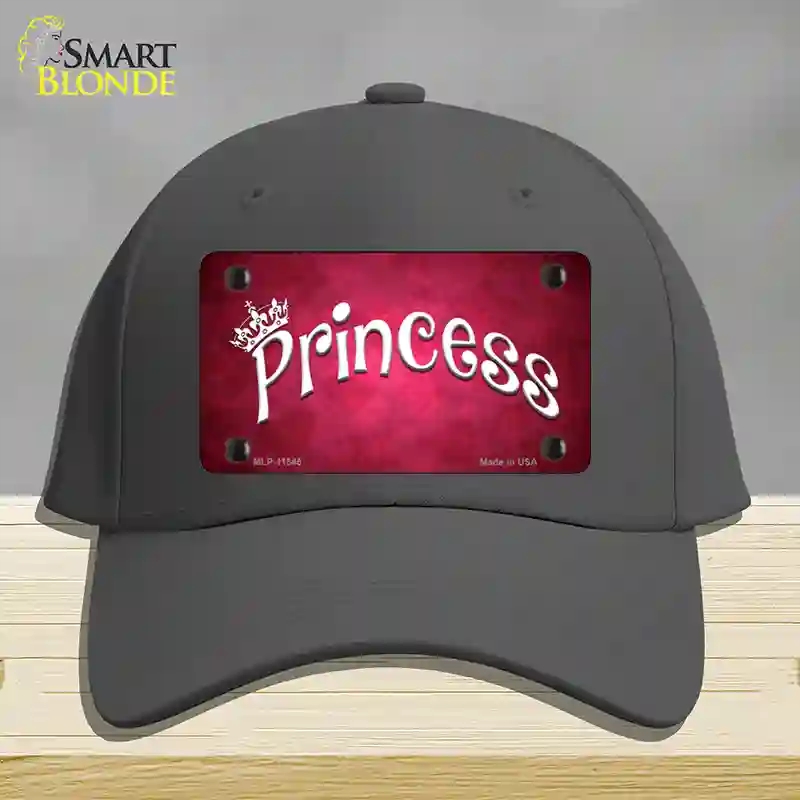 HAT04-MLP-11545 Princess Novelty License Plate Hat, Cotton - Charcoal