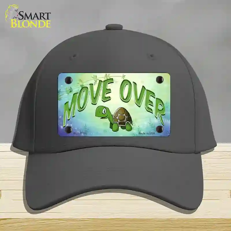 HAT04-MLP-11565 Move Over Novelty License Plate Hat, Cotton - Charcoal
