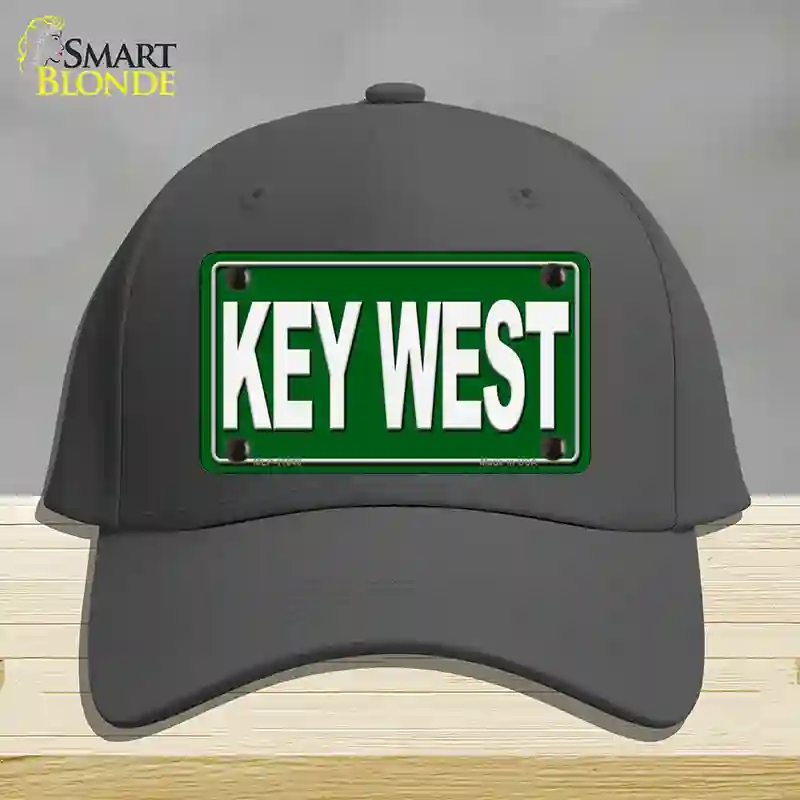 HAT04-MLP-11648 Key West Novelty License Plate Hat, Cotton - Charcoal