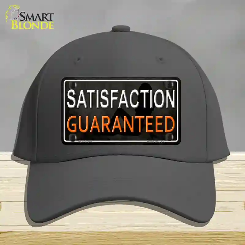 HAT04-MLP-11664 Satisfaction Guaranteed Novelty License Plate Hat, Cotton - Charcoal