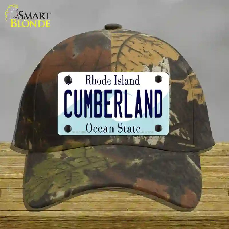 HAT06-MLP-11191 Cumberland Rhode Island State Novelty License Plate Hat, Cotton - Camoflauge