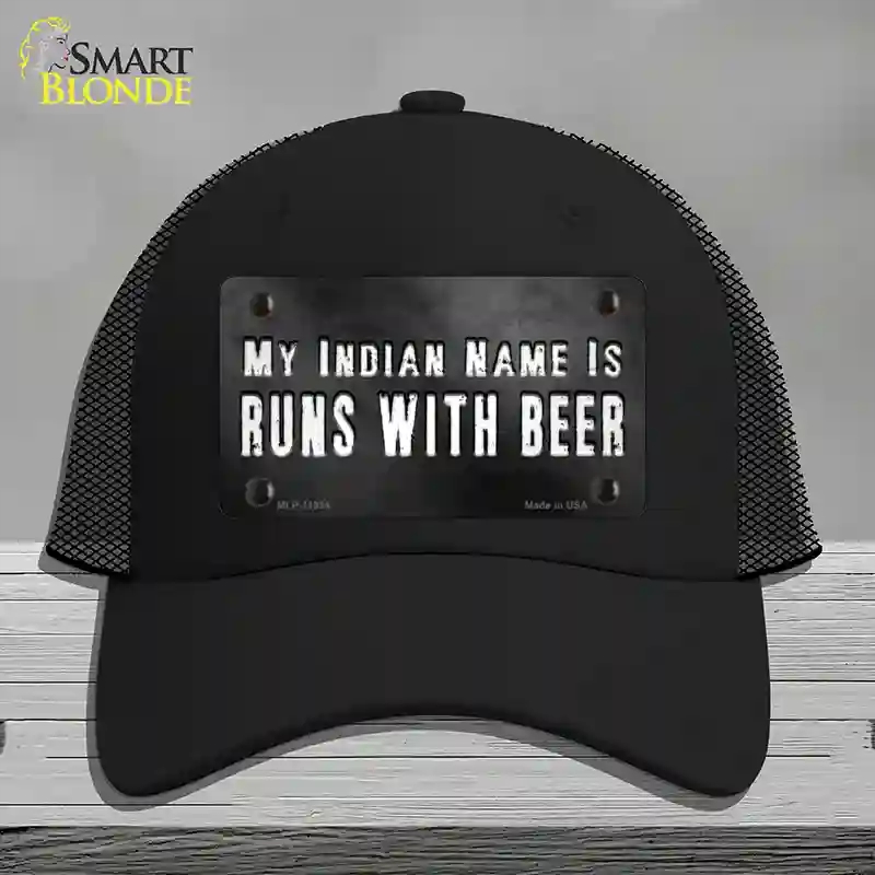 HAT01-MLP-11934 My Indian Name Novelty License Plate Hat, Mesh - Black