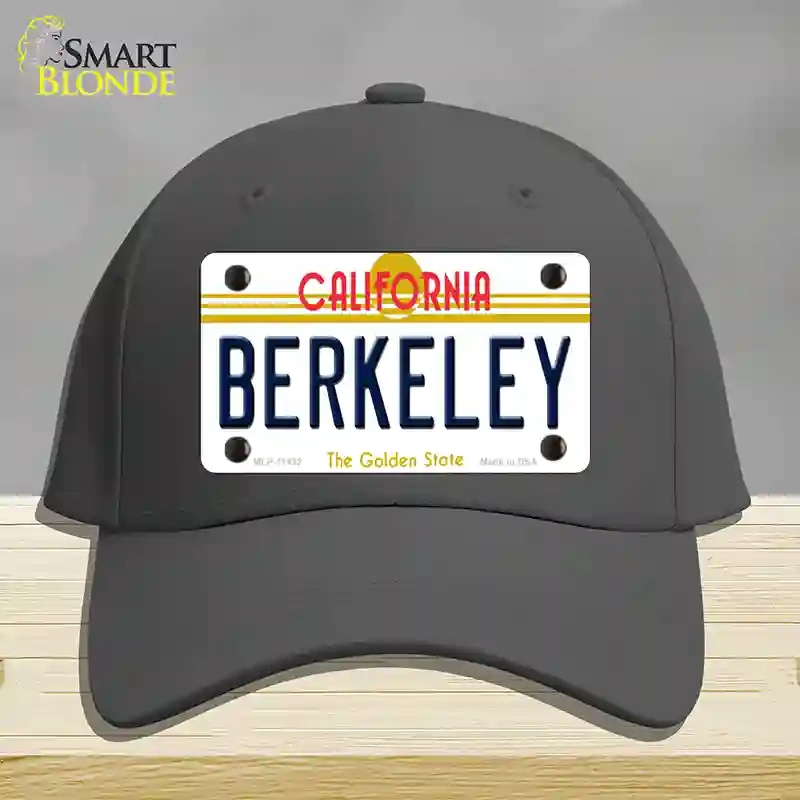 HAT04-MLP-11432 Berkeley California Novelty License Plate Hat, Cotton - Charcoal