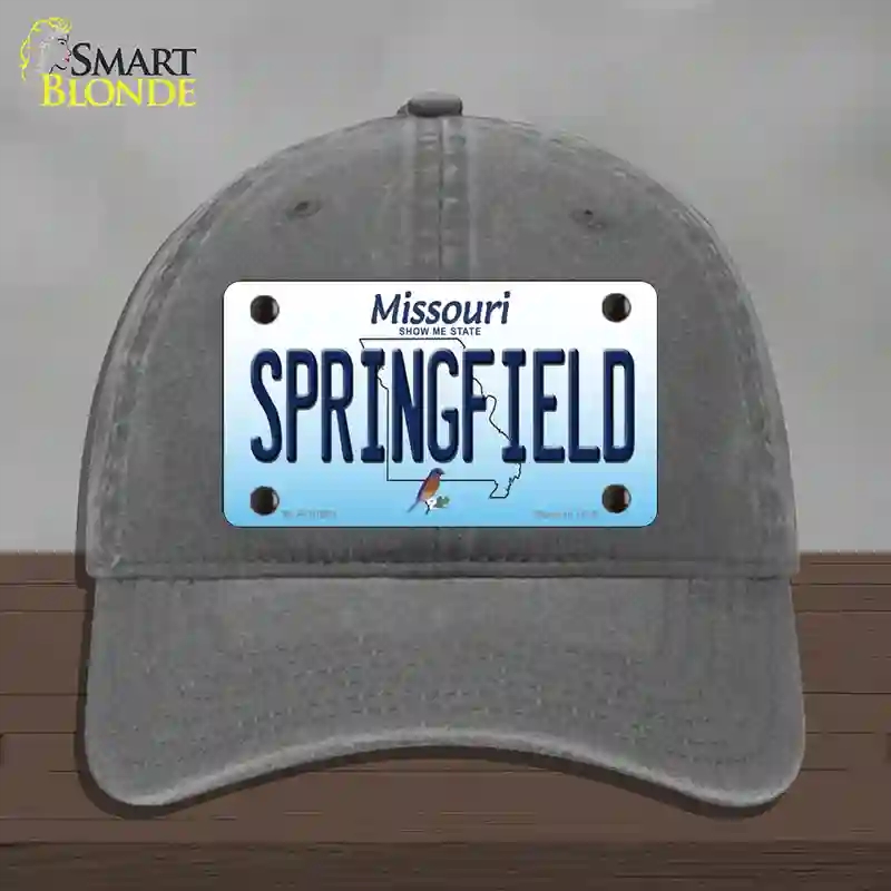 HAT08-MLP-10243 Springfield Missouri Novelty License Plate Hat, Unconstructed Cotton - Charcoal