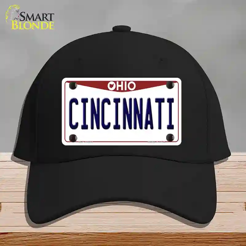 HAT03-MLP-10068 Cincinnati Ohio Novelty License Plate Hat, Cotton - Black