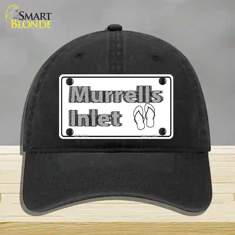 HAT07-MLP-12161 Murrells Inlet SC Novelty License Plate Hat, Unconstructed Cotton - Black