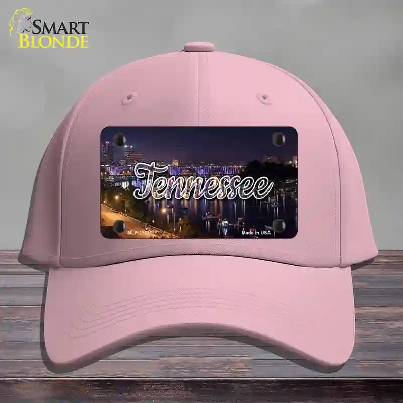 HAT05-MLP-11631 Tennessee Bridge Lights State Novelty License Plate Hat, Cotton - Pink