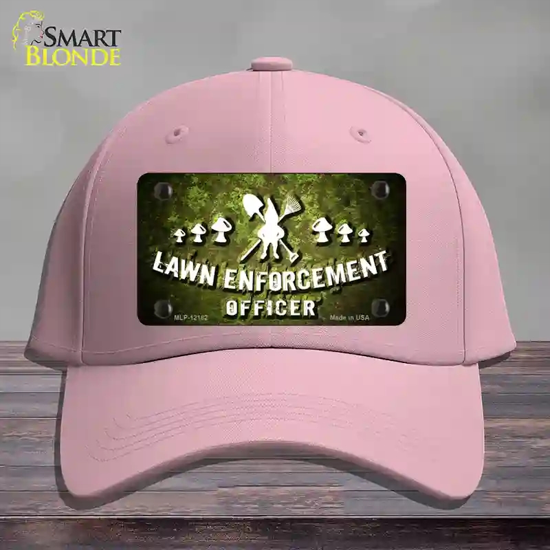 HAT05-MLP-12182 Lawn Enforcement Gnome Novelty License Plate Hat, Cotton - Pink