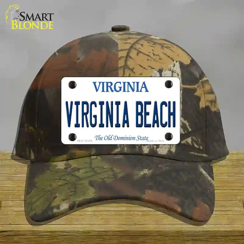 HAT06-MLP-10105 Virginia Beach Novelty License Plate Hat, Cotton - Camouflage
