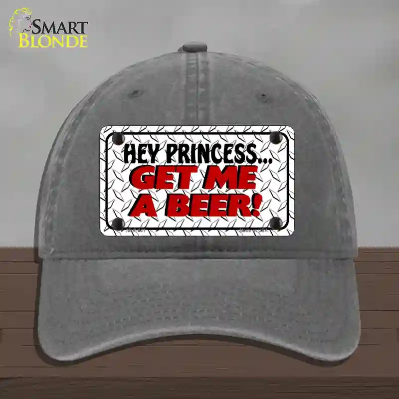 HAT08-MLP-031 Get Me a Beer Novelty License Plate Hat, Unconstructed Cotton - Charcoal