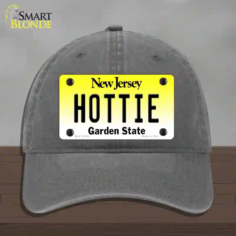 HAT08-MLP-10159 Hottie   Jersey Novelty License Plate Hat, Unconstructed Cotton - Charcoal