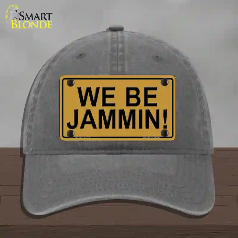 HAT08-MLP-11709 We Be Jamming Novelty License Plate Hat, Unconstructed Cotton - Charcoal