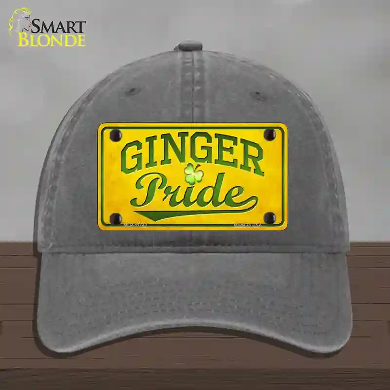 HAT08-MLP-11742 Ginger Pride Novelty License Plate Hat, Unconstructed Cotton - Charcoal