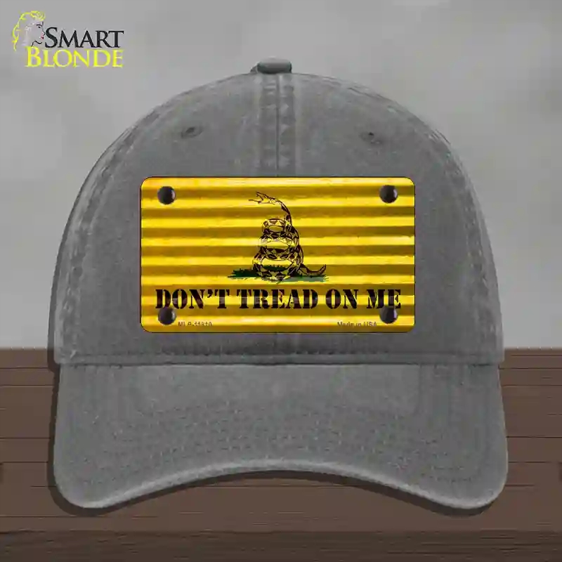 HAT08-MLP-11810 Dont Tread on Me Novelty License Plate Hat, Unconstructed Cotton - Charcoal
