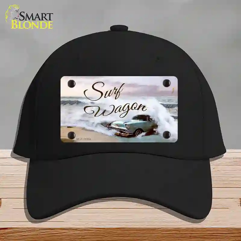 HAT03-MLP-11894 Surf Wagon Novelty License Plate Hat, Cotton - Black