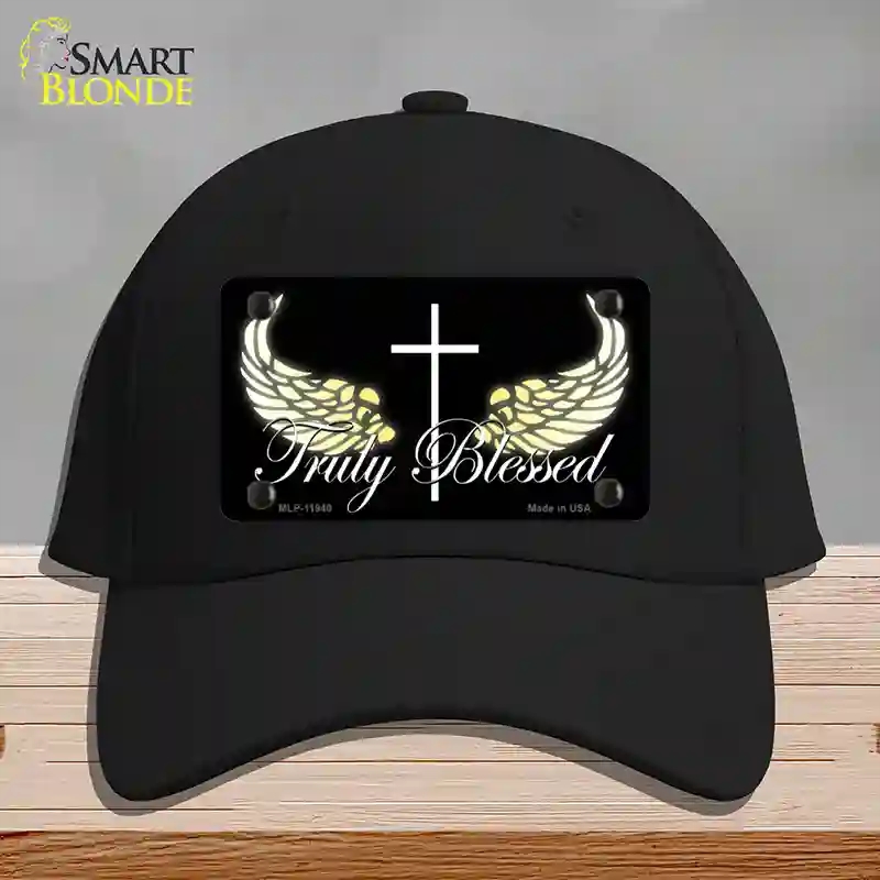 HAT03-MLP-11940 Truly Blessed Novelty License Plate Hat, Cotton - Black