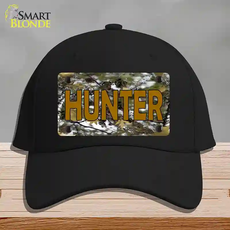 HAT03-MLP-1215 Hunter Camouflage Novelty License Plate Hat, Cotton - Black