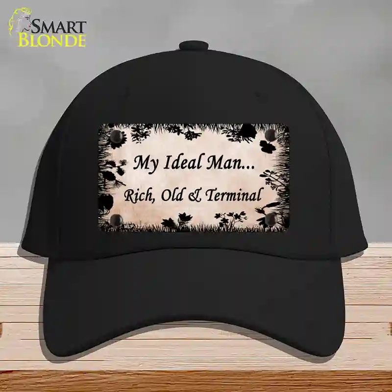 HAT03-MLP-1227 Rich Old & Terminal Novelty License Plate Hat, Cotton - Black